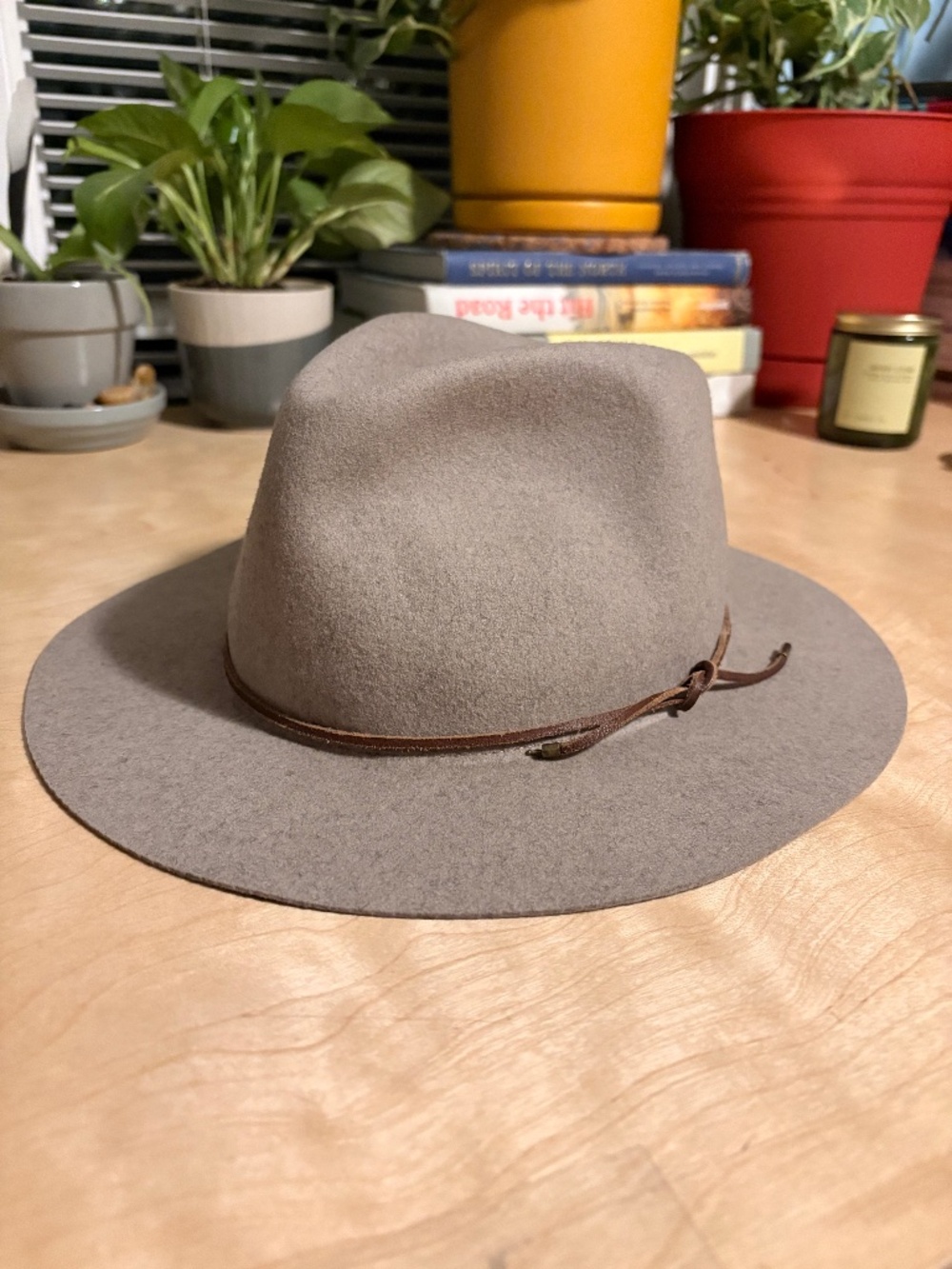 Brixton WESLEY PACKABLE FEDORA - LIGHT OLIVE - Small